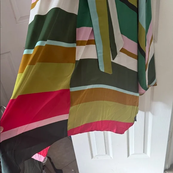 Maggy London Multicolor Striped handkerchief hem Dress NEW 18W plus XXL NWT - Picture 7 of 14